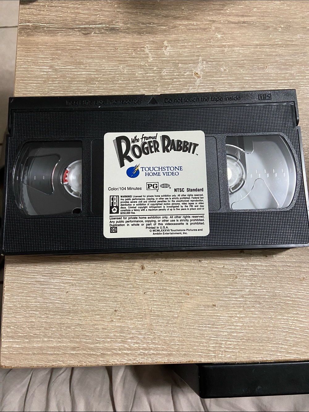 Who Framed Roger Rabbit (VHS, 1997) Bob Hoskins Christopher Lloyd